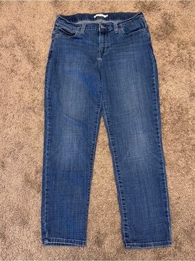 Levis Jeans Womens 29 Blue Denim Boyfriend Mid Rise Pockets Logo
